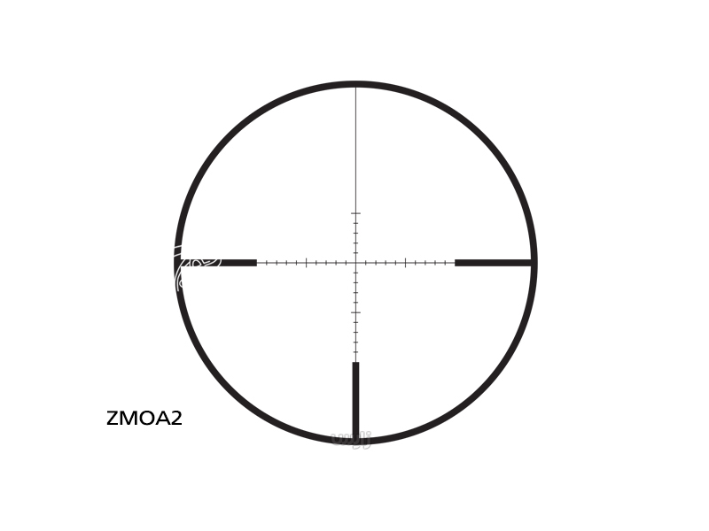 دوربین روی سلاح زایس کانکوئست V4 مدل 44×16-4 با رتیکل بالستیکی ZMOA2 و سیستم کلیک خور فوقانی